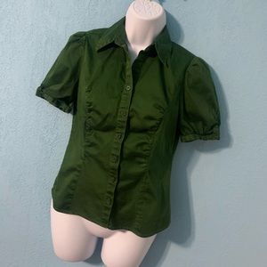The Limited Green Button Down